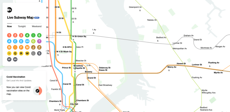 New MTA Live Subway Map using Piper’s BLE Beacon Data